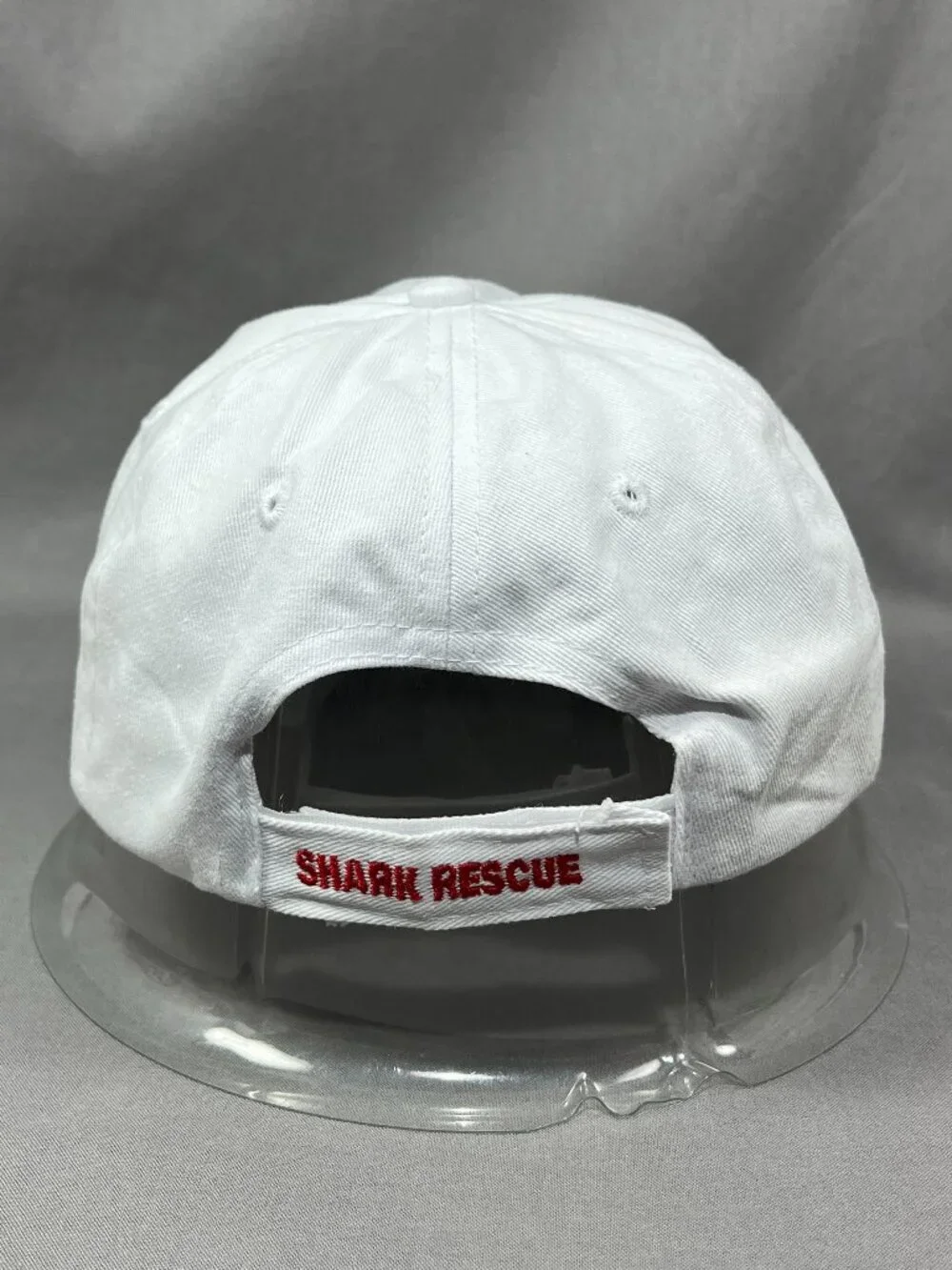 Shark Rescue Jensen Beach Florida Hat Strapback White Adjustable Adult Dad Cap